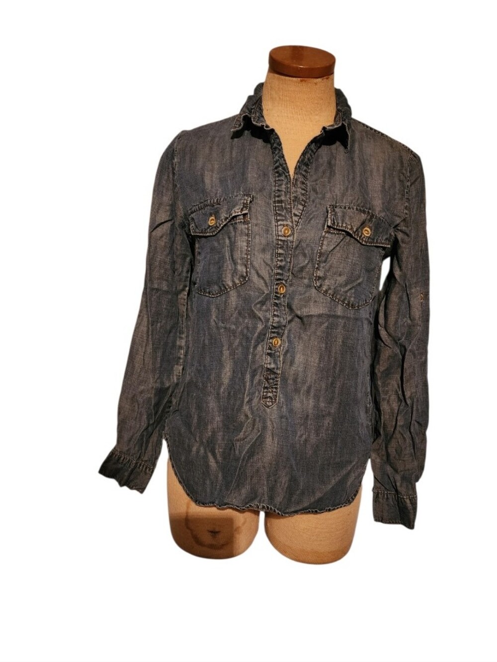 Cloth & Stone Denim Top Womens Small